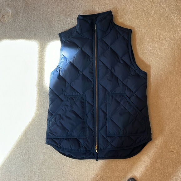J. Crew Factory Jackets & Blazers - J.Crew factory, blue quilted vest size small